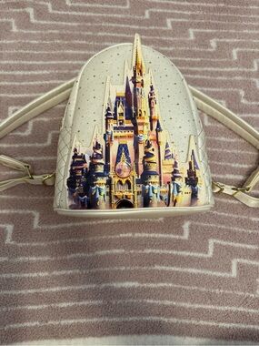 Loungefly Walt Disney World 50th Anniversary Cinderella Castle Mini Backpack